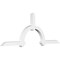 Ekena Millwork Ericson Architectural Grade PVC Gable Bracket, 96"W x 36"H x 4"D x 4"F, 9/12 Pitch GBP096X36X0404ERI00 - alternate 1